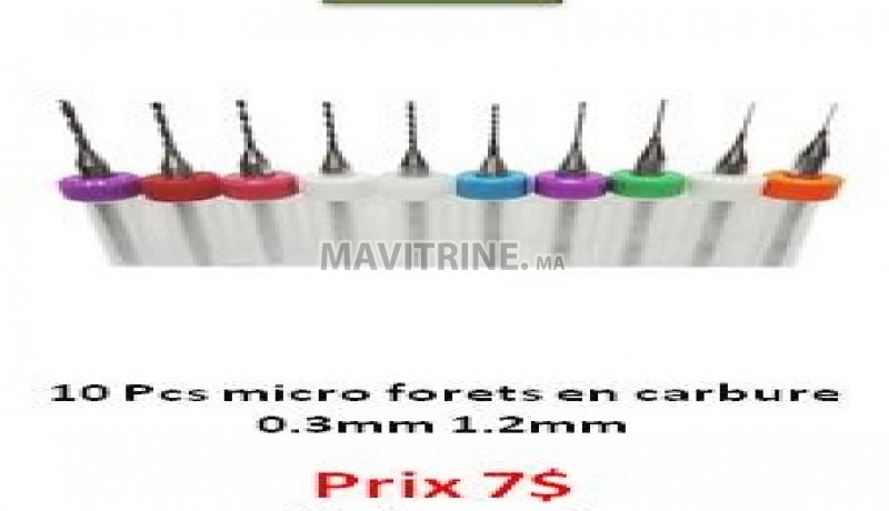 micro forets en carbure de 0.3 à 1.2 mm