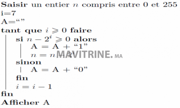 Cours d'algorithme