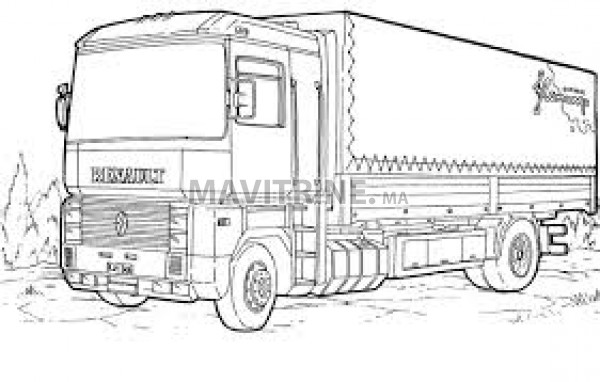 chauffeur de camion dessin