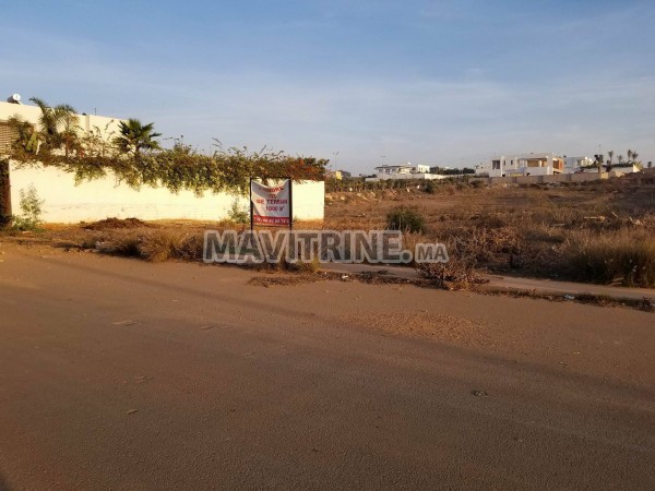 terrain de 1000m2 sur la route d'azemmour