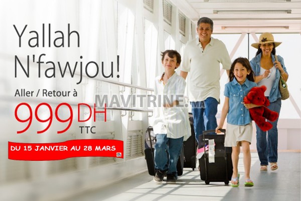 VOYAGER VERS L'EUROPE A PARTIR DE 999 DHS TTC