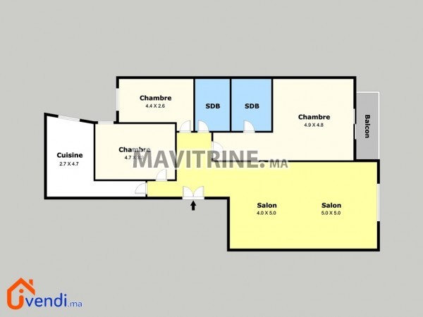 Appartement 137m² à vendre – Maarif Extension