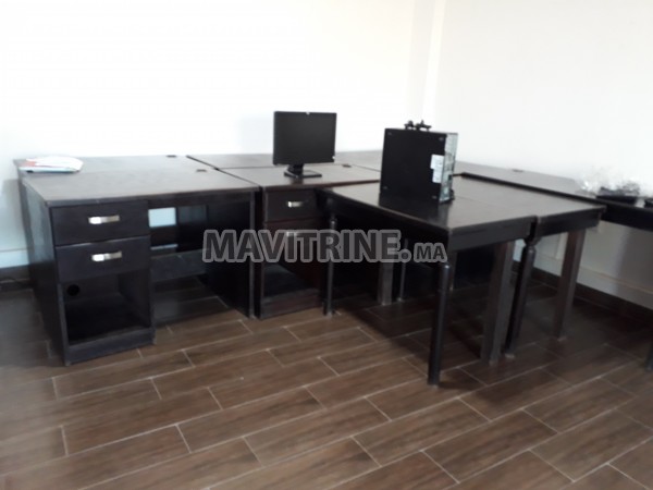 6 table de bureaux en bois