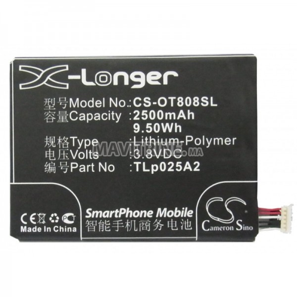 BATTERIE ALCATEL TLp025A2