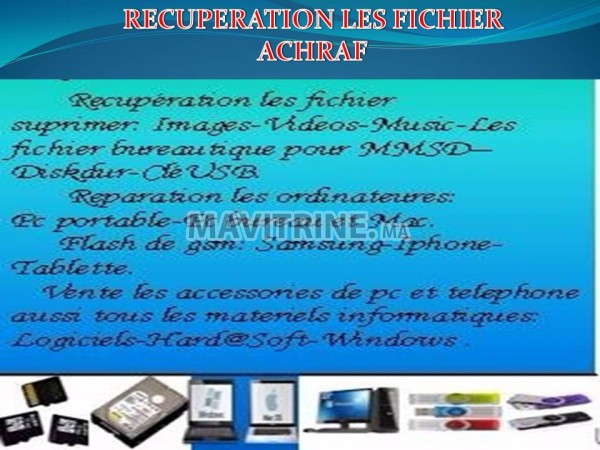 recuperation les fichier perdus sur disque dur