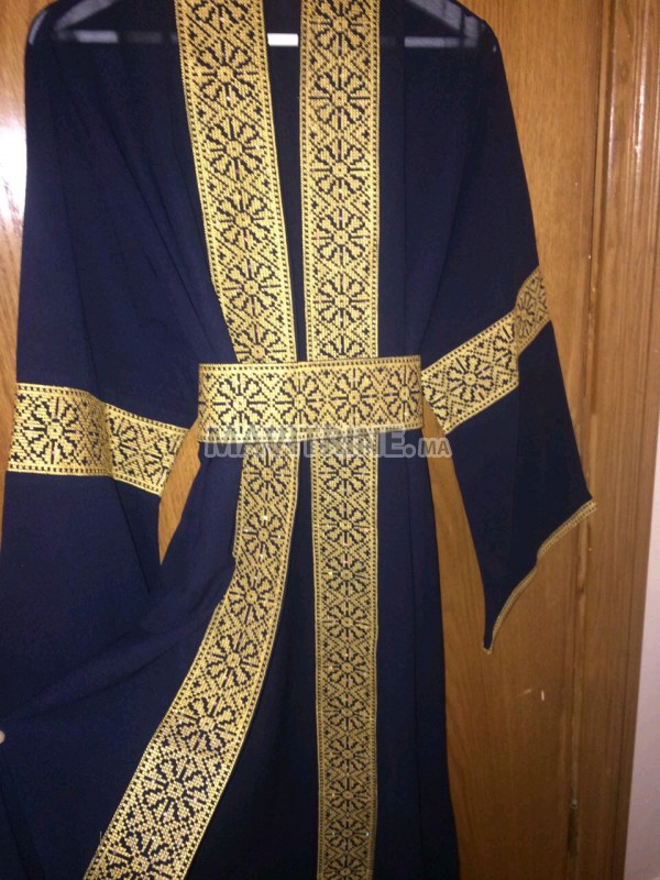 Abaya avec ceinture importé de la jordanie