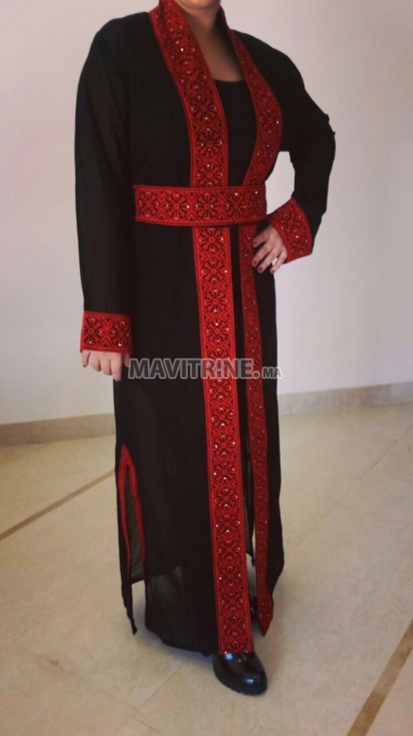 Abaya avec ceinture importé de la jordanie