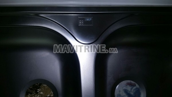 Lavabo-evier- cuisine 2 bacs inox etat neuf