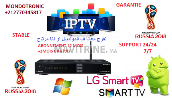 ABONNEMENT IPTV FULL HD  + PROMOTION COUP DU MONDE