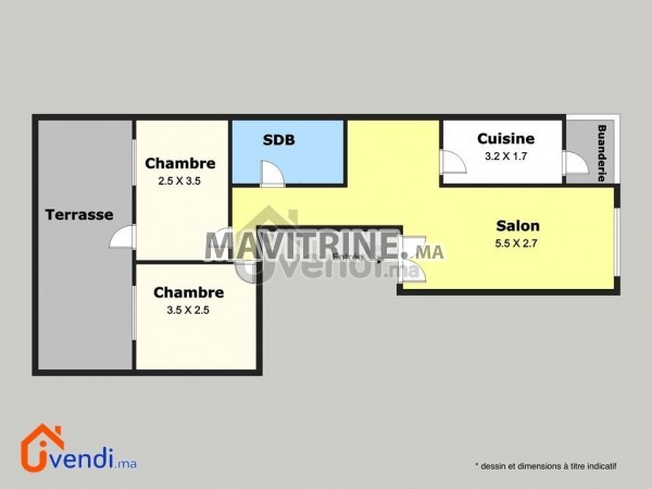 Appartement neuf 88m² à vendre - Salé