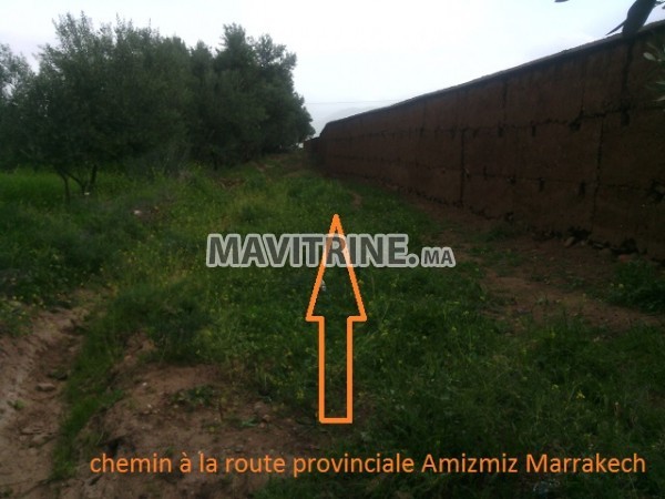 Terrain titré à vendre 2110 m² à régions de Marrakech à Amizmiz