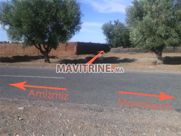 Terrain titré à vendre 2110 m² à régions de Marrakech à Amizmiz