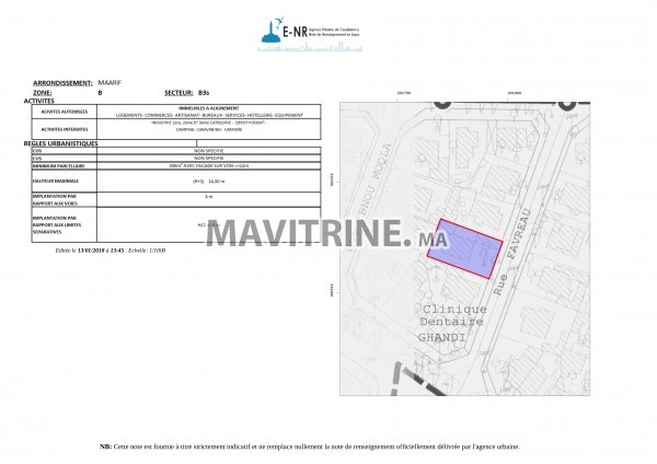 Terrain 540 m² à vendre