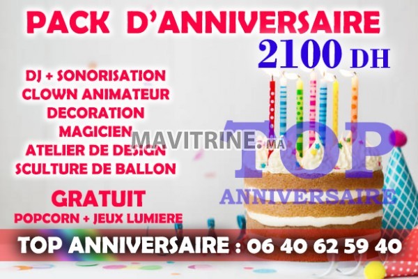 pack d'anniversaire