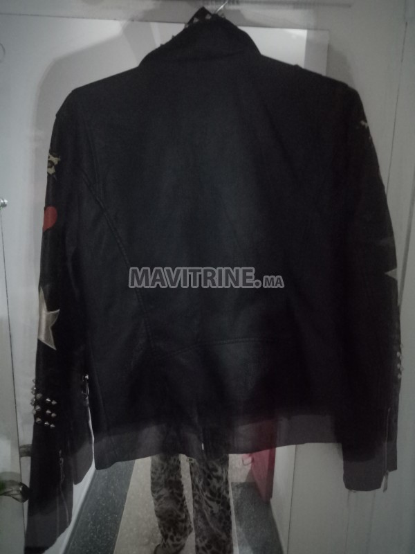 Jacket cuir noir