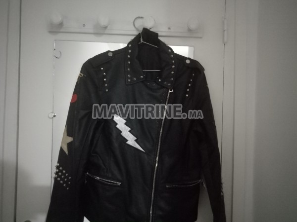 Jacket cuir noir