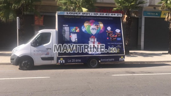 Marketing sur des Camions publicitaire dans tout le Maroc