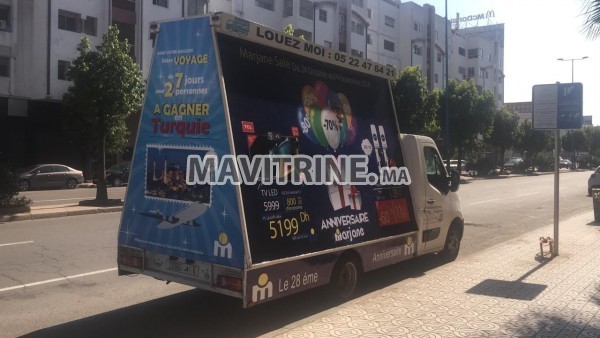 Marketing sur des Camions publicitaire dans tout le Maroc