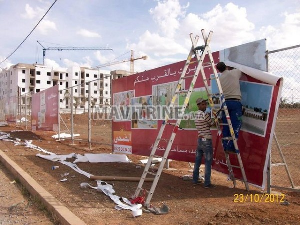 palissade de chantier; pose; signalétique