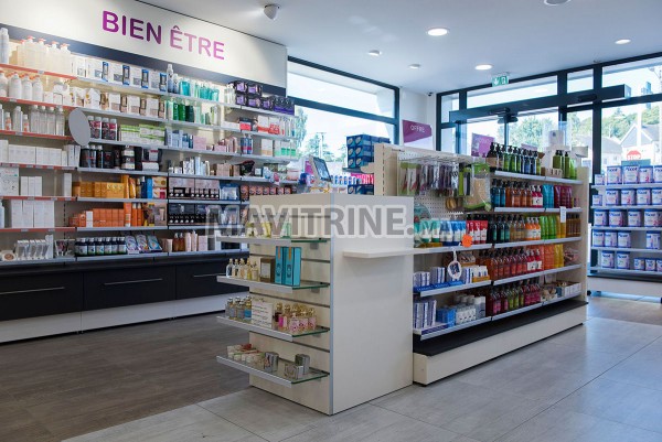 rayonnages supermarché dispo