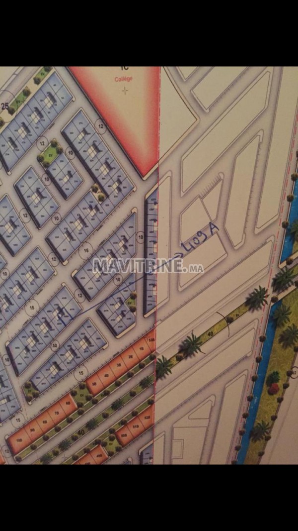 Lot de terrain R+2 de 129 m² à BAB AL ANDALOUS Fés