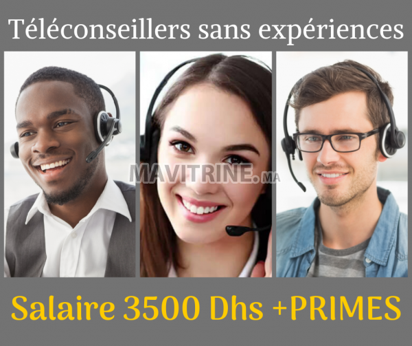 Téléconseillers sans expériences