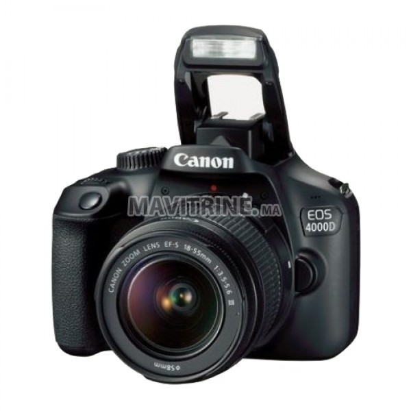 CANON EOS 4000D Wifi+ Objectif EF-S 18-55 MM F/3.5-5.6 III Garantie 1 an