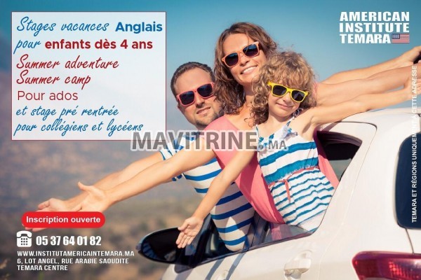 STAGE "SPÉCIAL VACANCES" Cours collectifs d'Anglais intensifs pour les Enfants 4ans et plus