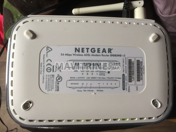 Routeur WIFI ADSL NETGEAR DG834G v4