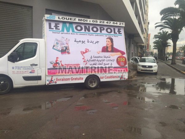 faire des publicités sur des camion du publicitaire