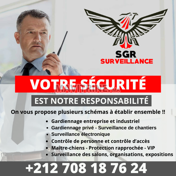 Société de sécurité Tanger / Agence de sécurité à Tanger SGR Surveillance