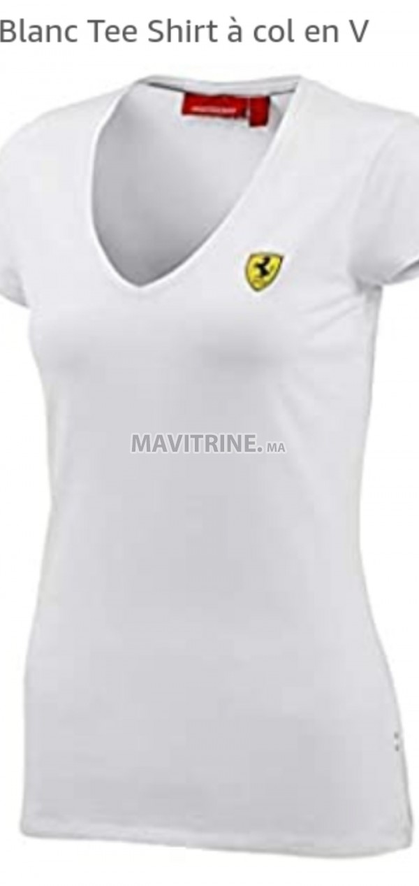 Tshirt ferrari pour femmes