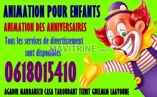 Animation des anniversaires agadir Marrakech