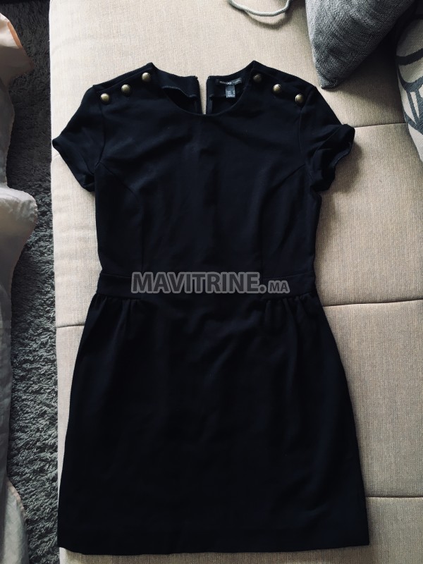 Robe de soirée noire mango