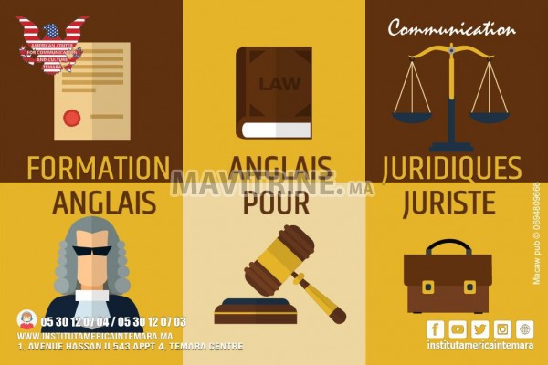 Cours et formation d'anglais juridique et droit des affaires - Institut Americain Temara