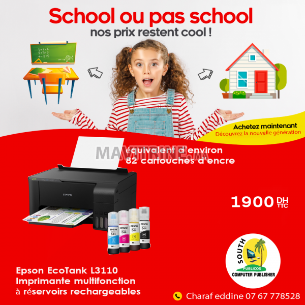 EPSON EcoTank L3110 A4 3en1 à réservoirs