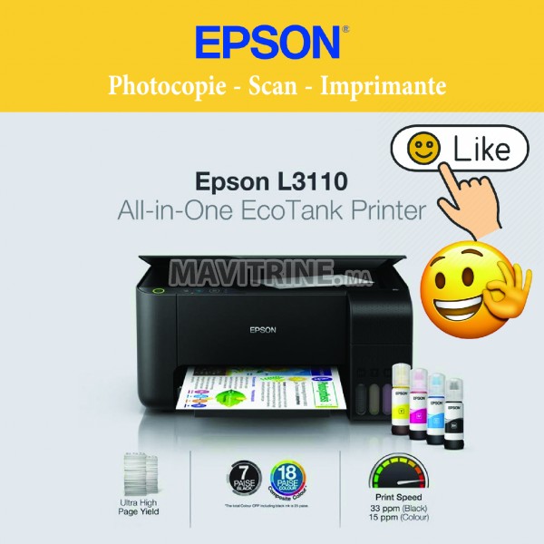 EPSON EcoTank L3110 A4 3en1 à réservoirs