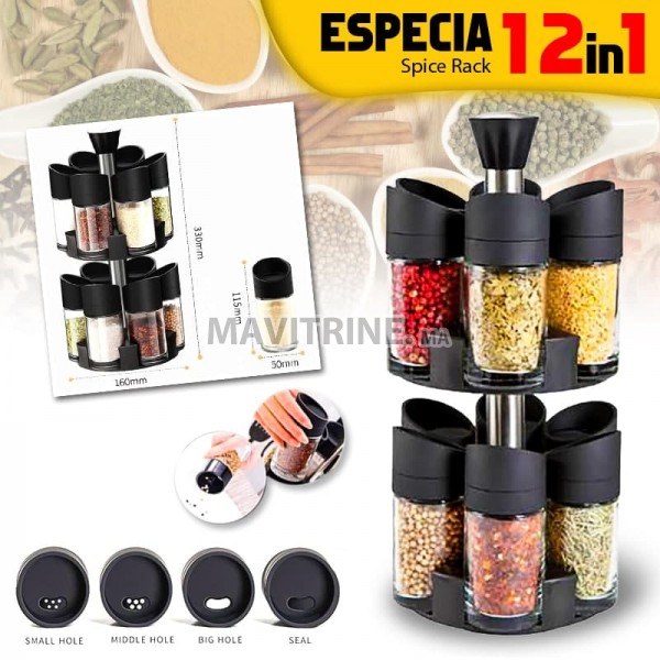 12 pcs spice rack