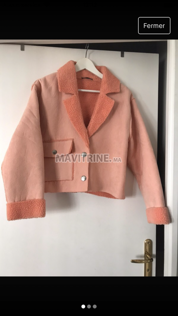 Belle veste fourrée zara taille M