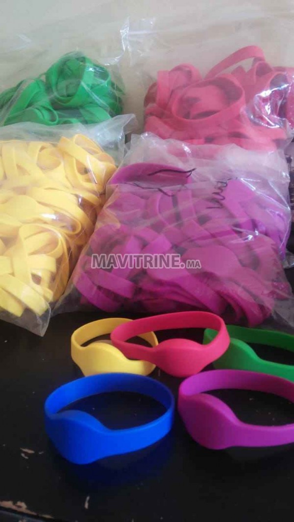 Bracelet en silicone RFiD Mifare et 125 kHz