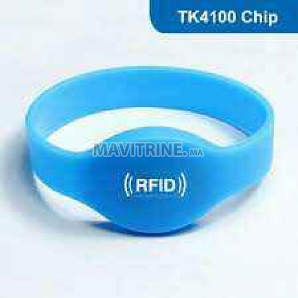 Bracelet en silicone RFiD Mifare et 125 kHz