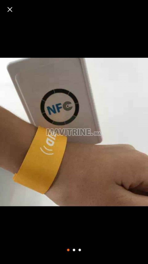 Bracelet en silicone RFiD Mifare et 125 kHz