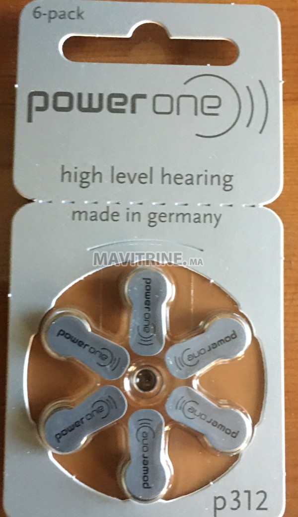 Piles auditives Power One p312 (NEUVES)