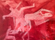 Photo de l'annonce: Danse sous la lumière rouge , peinture acrylique