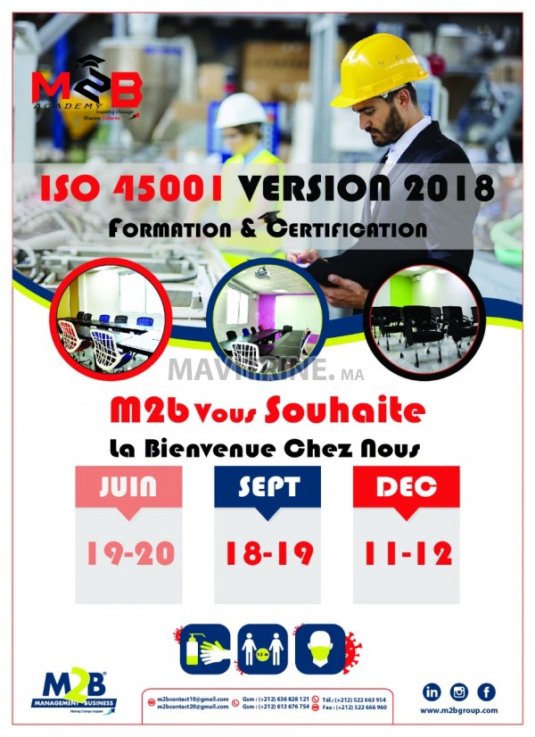 Formation ISO 45 001 version 2018