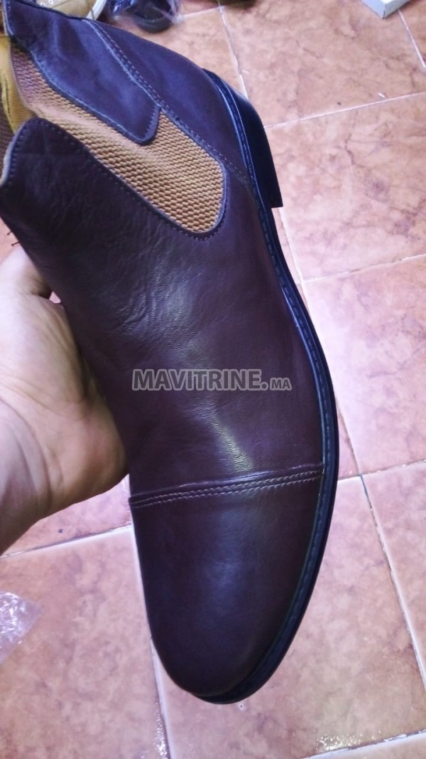 bottines homme en cuire