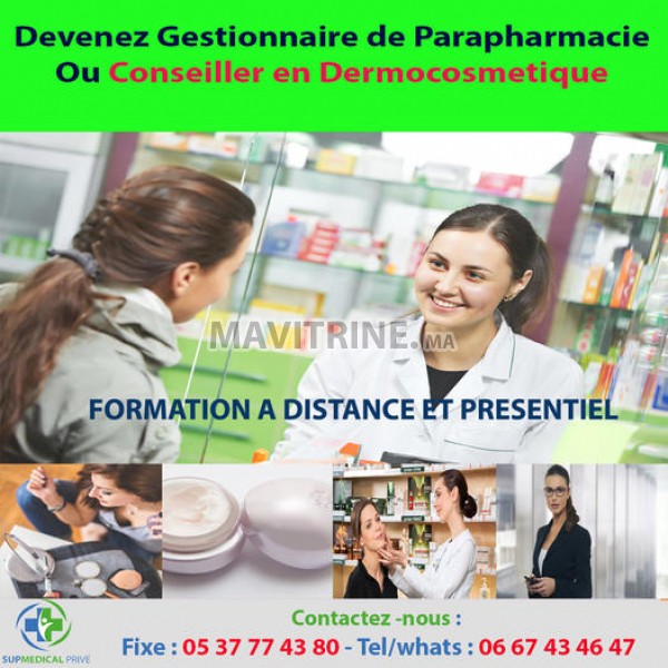 Formation Gestionnaire en Parapharmacie En matériel médical et produits paramédicaux