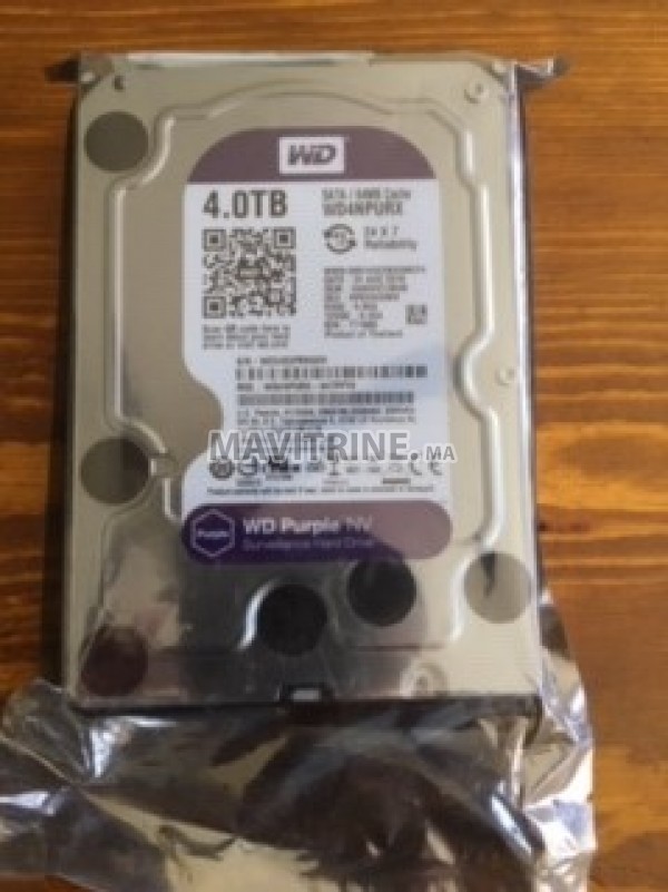 Disque dur Western Digital – WD Purple™ NV 4 TB interne pour la vidéo surveillance (Neuf)