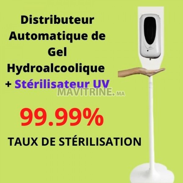 Distributeur automatique de Gel Hydroalcoolique sans contact à capteur infrarouge