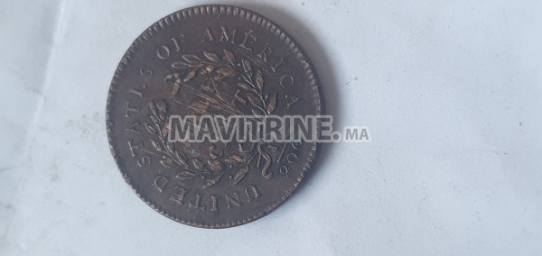 Monnaie antique 1794 liberty half cent